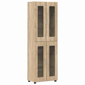vidaXL Highboard FLORIN Sonoma-Eiche 60 x 35 x 182 cm Holzwerkstoff
