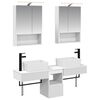 vidaXL Badezimmerschrank-Set 5 stk. Wei&szlig; Holzwerkstoff