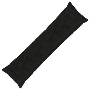 vidaXL Kissenbezug HEERLEN Schwarz 40 x 145 cm Faux Kaninchenfell