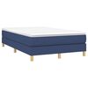 vidaXL Boxspringbett mit Matratze Blau 120x200 cm Stoff