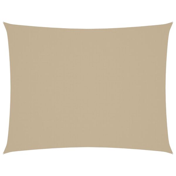 vidaXL Sonnensegel Oxford-Gewebe Rechteckig 2x3 m Beige