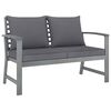 vidaXL 4-tlg. Garten-Lounge-Set mit Auflagen Massivholz Akazie