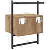 vidaXL Nachttisch 2 pcs Artisan-Eiche 35 x 30 x 51 cm Holzwerkstoff