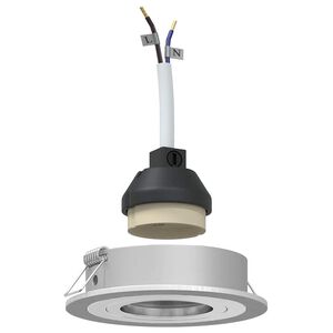 vidaXL Spotlight 6 stk. Silber 9 x 9 x 2 cm Aluminium