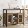 vidaXL Sideboard Artisan-Eiche 100 x 35 x 80 cm Holzwerkstoff
