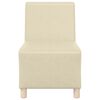 vidaXL Modulares Armfreies Sofa 3 pcs Creme 55 x 74 x 82 cm Kunstleder