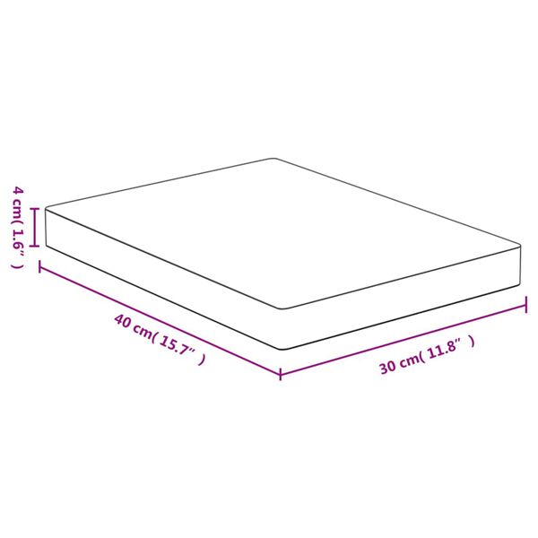 vidaXL Schneidebrett 30x40x4 cm Bambus