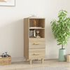 vidaXL Sideboard Sonoma-Eiche 34,5x34x90 cm Holzwerkstoff