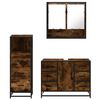 vidaXL 3-tlg. Badm&ouml;bel-Set R&auml;uchereiche Holzwerkstoff