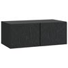 vidaXL Wandmontierter TV-Schrank 78,5 x 41 x 30 cm Schwarz