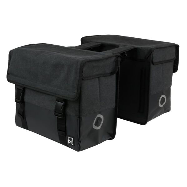 Willex Fahrradtasche 57 L Schwarz und Mattschwarz