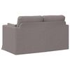 vidaXL Sofa 120cm Taupe Metall