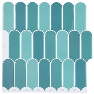 vidaXL Federfliese 50 pcs Blau 30 x 30 cm Polyurethan und PET