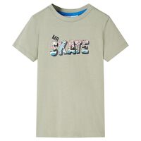 Kinder-T-Shirt Helles Khaki 92