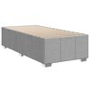vidaXL Boxspringbett mit Matratze Hellgrau 80x200 cm Stoff