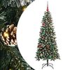vidaXL K&uuml;nstlicher Weihnachtsbaum Gr&uuml;n 150 cm PVC, Plastik und Stahl
