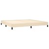 vidaXL Bettgestell ohne Matratze Creme 200x200 cm Stoff