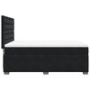 vidaXL Boxspringbett mit Matratze Schwarz 140x190 cm Samt