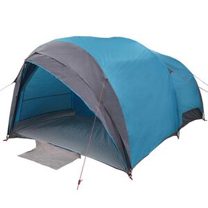 vidaXL Tunnelzelt mit Dach mit Speicher Blau 410 x 285 x 198 cm Taft