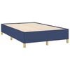 vidaXL Boxspringbett mit Matratze & LED Blau 120x190 cm Stoff