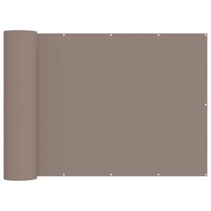 vidaXL Balkon Sichtschutz 180 x 700 cm Stoff mit PU-Beschichtung Taupe