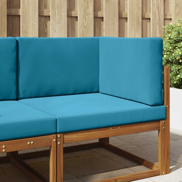 vidaXL Sofakissen f&uuml;r drau&szlig;en 3 pcs K&ouml;nigsblau Polyester