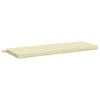 vidaXL Bankkissen SOEST 100 % Polyester Creme 110 x 40 x 5 cm