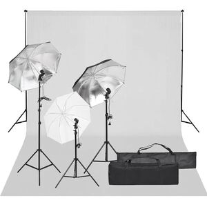 vidaXL Fotostudio-Set mit Beleuchtung und Hintergrund