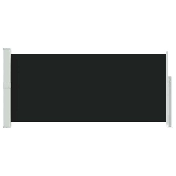 vidaXL Ausziehbare Seitenmarkise 140x300 cm Schwarz