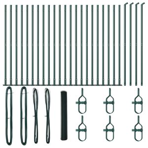 vidaXL Zaunpfosten Gr&uuml;n