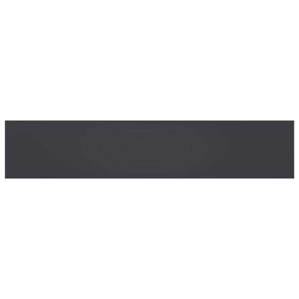 vidaXL B&uuml;cherregal-Bretter 8 Stk. Grau 100x20x1,5 cm Holzwerkstoff