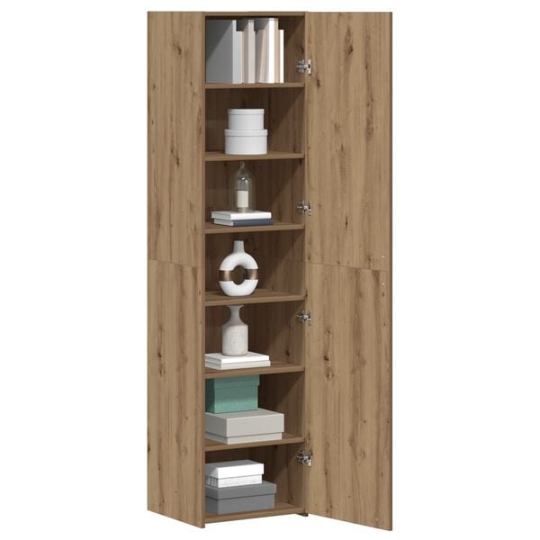 vidaXL Highboard Artisan-Eiche 45 x 42,5 x 185 cm