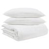 vidaXL Bettdecken Set mit Kissen 3 pcs Wei&szlig; Daunenfeder