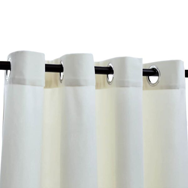 vidaXL Verdunkelungsvorh&auml;nge mit &Ouml;sen 2 Stk. Samt Creme 140x225 cm