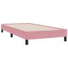 vidaXL Boxspringbett ohne Matratze Rosa 80x210 cm Samt