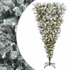 vidaXL Umgedrehter k&uuml;nstlicher Weihnachtsbaum mit Scharnieren 120 cm