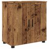 vidaXL Badezimmerschrank mit Speicher mit T&uuml;r Altholz 61 x 35 x 64 cm