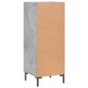 vidaXL Sideboard Betongrau 34,5x34x90 cm Holzwerkstoff