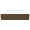 vidaXL Taschenfederkernmatratze Mittel Dunkelbraun 90x190x20 cm Stoff