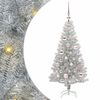 vidaXL Weihnachtsbaum mit 150 LEDs mit St&auml;nder Silber 120 cm PET