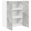 vidaXL H&auml;ngeschrank mit T&uuml;r Beton Grau 60 x 31 x 80 cm Holzwerkstoff