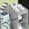 vidaXL Golf Schrank Mit Rad Uni Beton Grau 65 x 45 x 98 cm