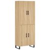 vidaXL Highboard Sonoma-Eiche 69,5x34x180 cm Holzwerkstoff