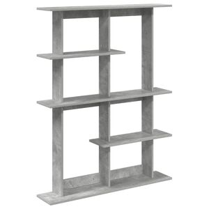 vidaXL Wandregal Betongrau 102 x 20 x 130 cm Holzwerkstoff