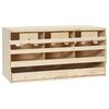 vidaXL 3er Legenest 72x33x38 cm Massivholz Kiefer