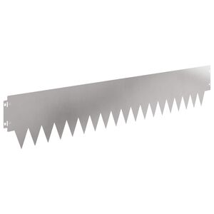 vidaXL Raseneinfassung 30 pcs 103 x 20 cm Metall Silber