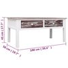 vidaXL Couchtisch Braun 100 x 50 x 45 cm Holz