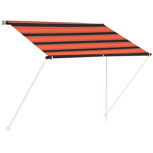 vidaXL Einziehbare Markise 100&times;150 cm Orange und Braun