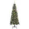 vidaXL K&uuml;nstlicher Weihnachtsbaum mit 300 LEDs mit St&auml;nder Gr&uuml;n 210 cm
