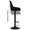 vidaXL Barhocker 2 Stk. Schwarz Samt